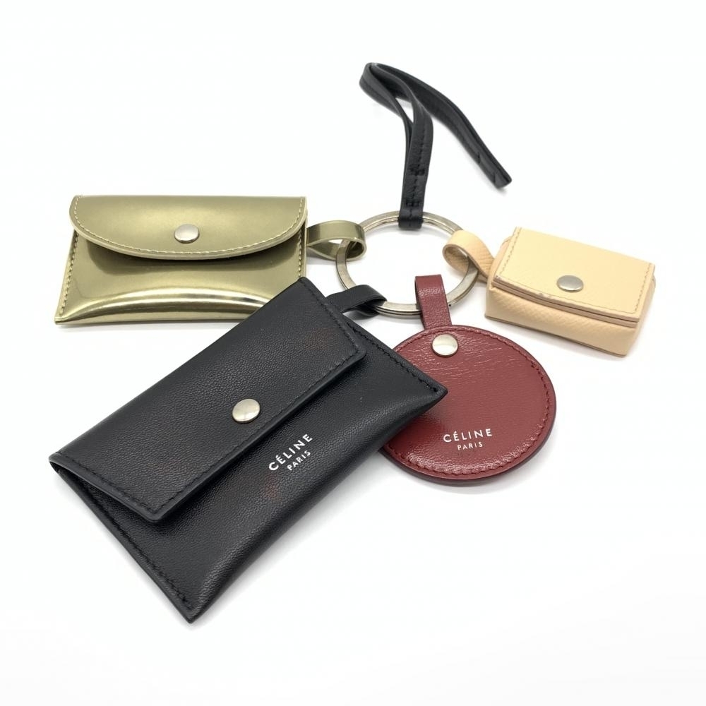 Celine Case Multi-Key Ring Black - image 2